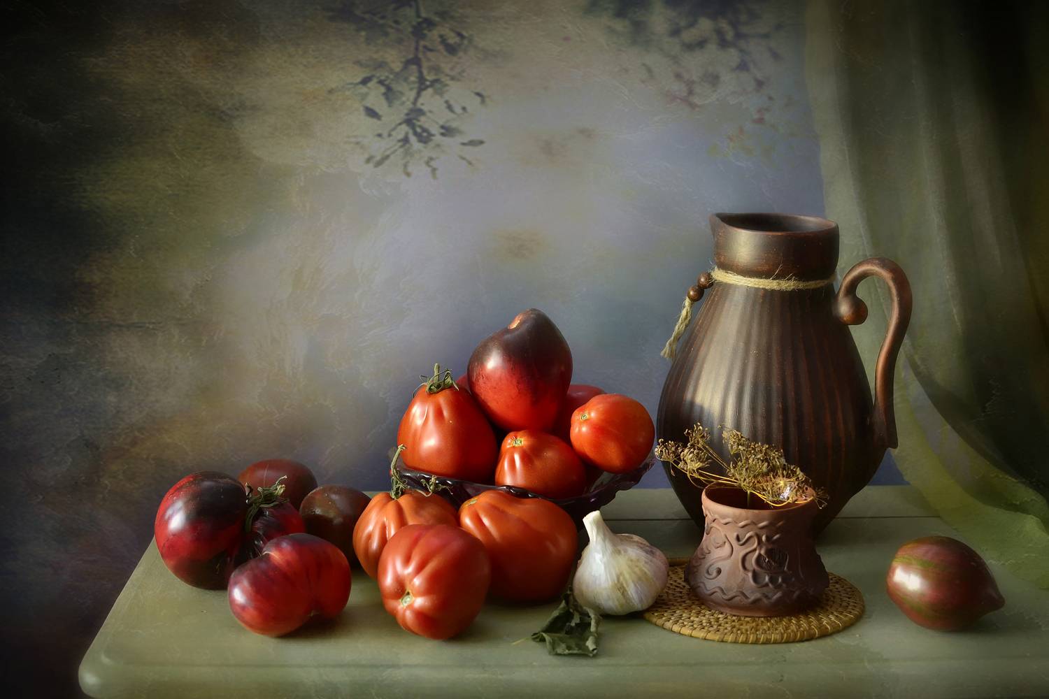 натюрморт, томаты, свет, цвет, инаида, Инаида