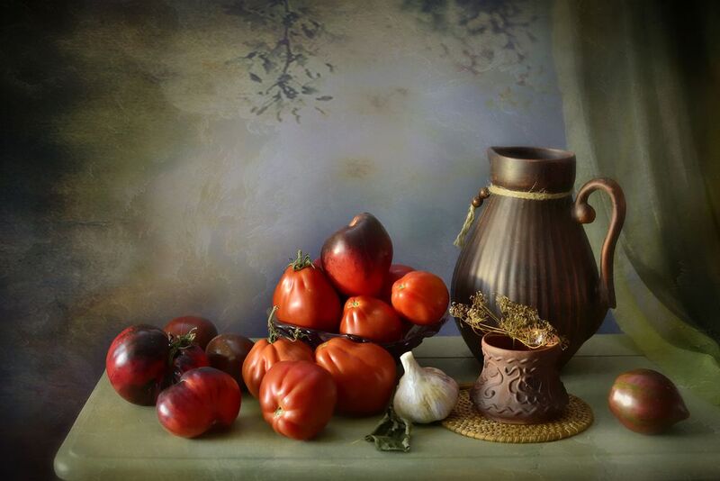 натюрморт, томаты, свет, цвет, инаида Томаты фото превью