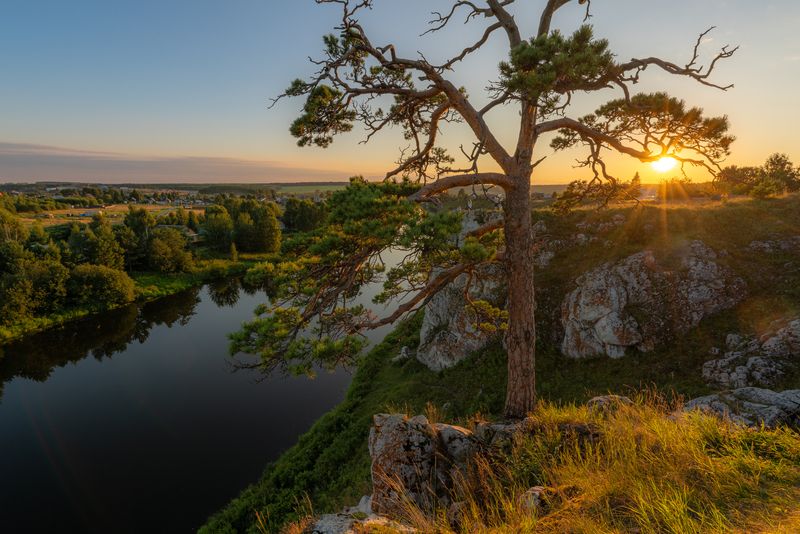 Чусовая, Слобода, Вечер, Закат Уходящий день, уходящего лета... фото превью
