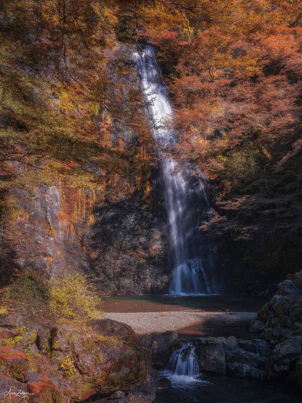 waterfall Minoh Falls фото превью