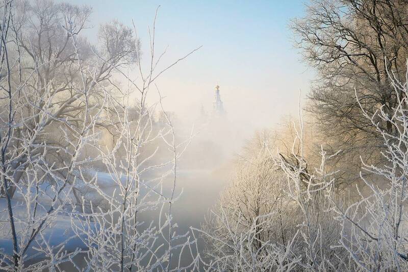 Зимнее утро фото превью