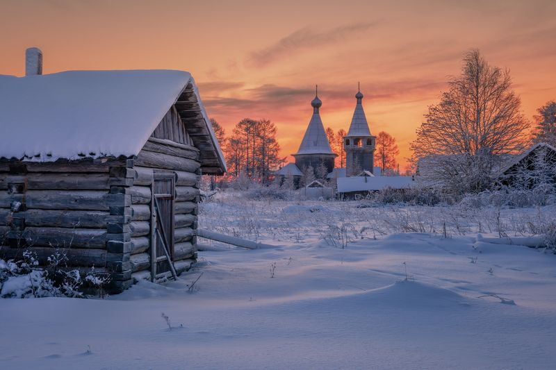 Морозное Рождественское утро ..  фото превью
