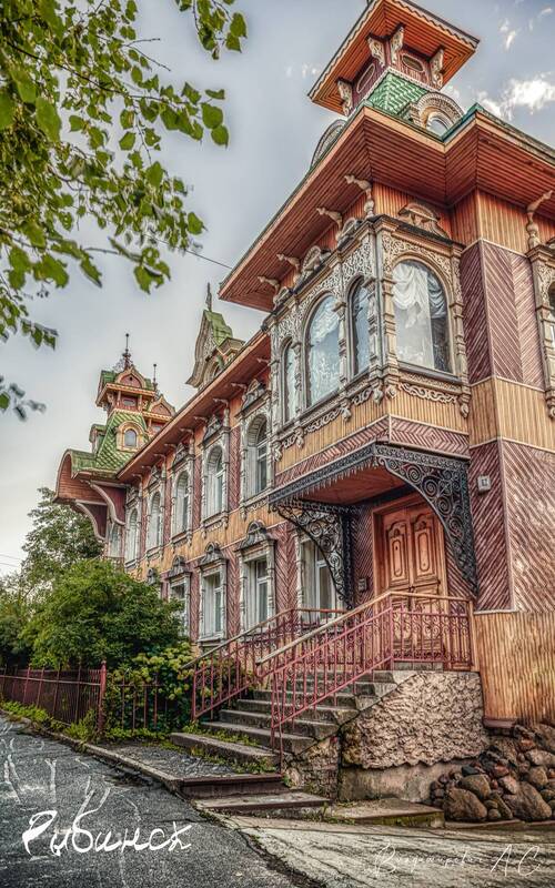 рыбинск, деревянный, дом Прибежище художников. фото превью
