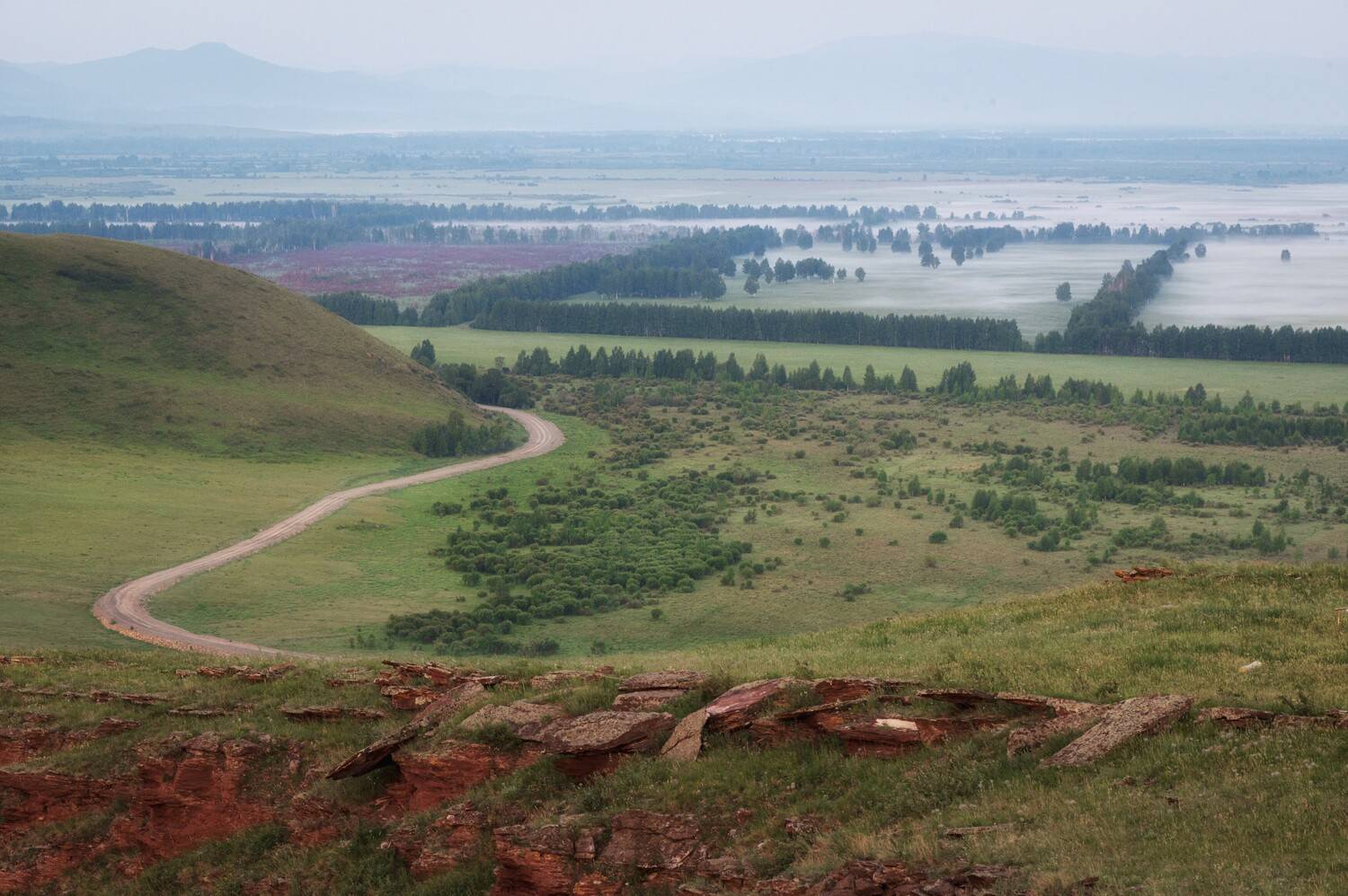 хакасия, сундуки, рассвет, Андреева Светлана