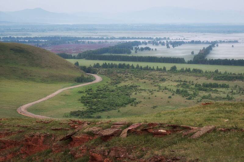 хакасия, сундуки, рассвет На рассвете фото превью