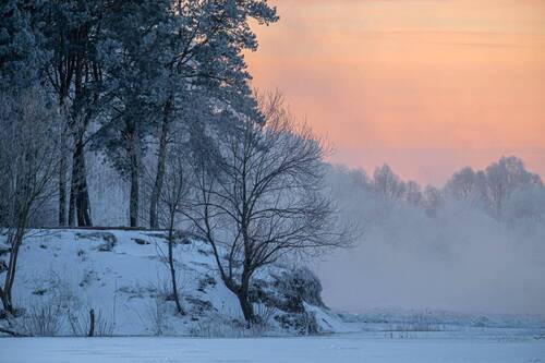 Зимний берег Оки.