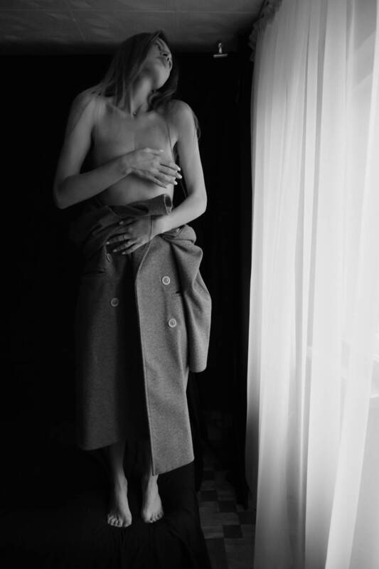 ню, девушка, ч/б, портрет Nastya фото превью