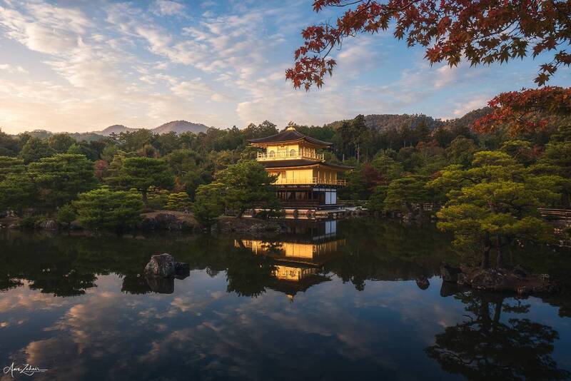 temple, japan, kyoto, autumn, travel, photography, sunset, landscape The Golden Temple фото превью