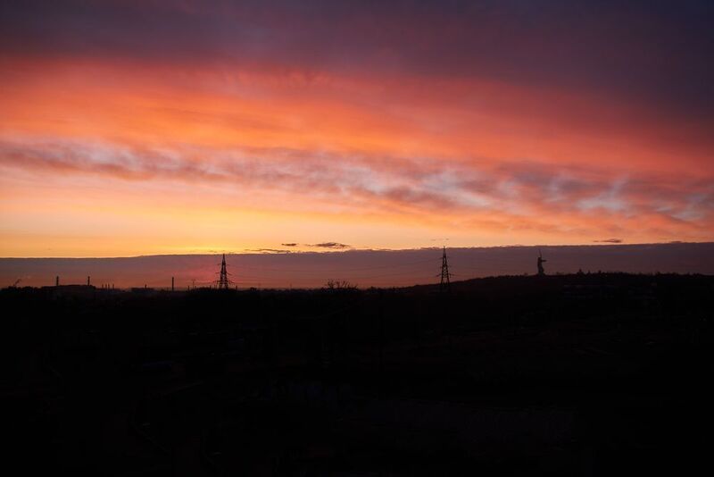волгоград, рассвет Рассвет над Волгоградом фото превью