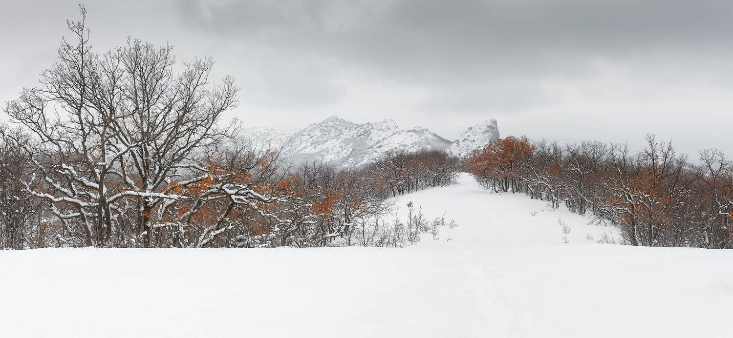 крым, щебетовка, курбан-кая, зима, Владимир Дубинин