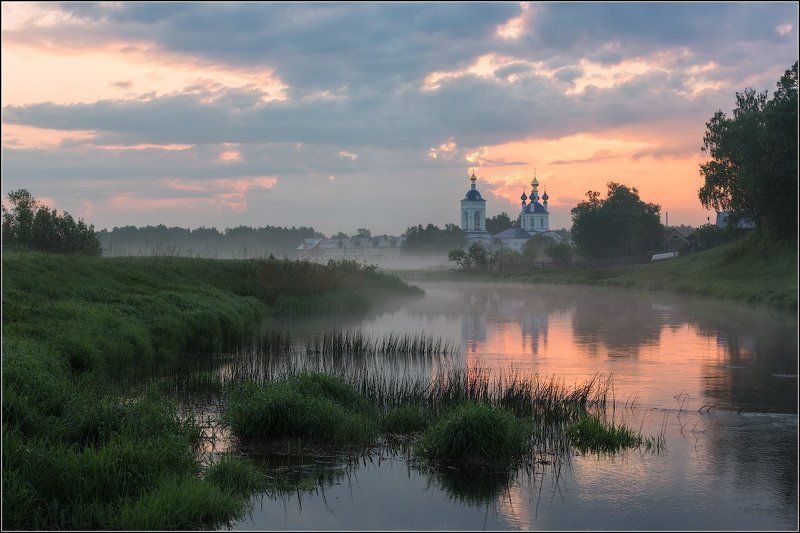 Россия, Ивановская обл, Дунилово Утром на реке фото превью