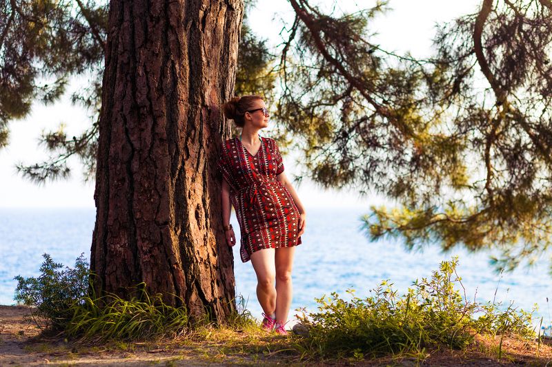 девушка, море, лето Морское настроение фото превью