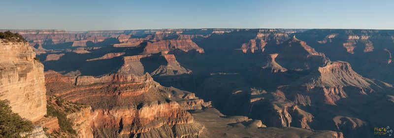 фототур, сша, америка, большой каньон, рассвет, панорама Рассвет в Большом фото превью