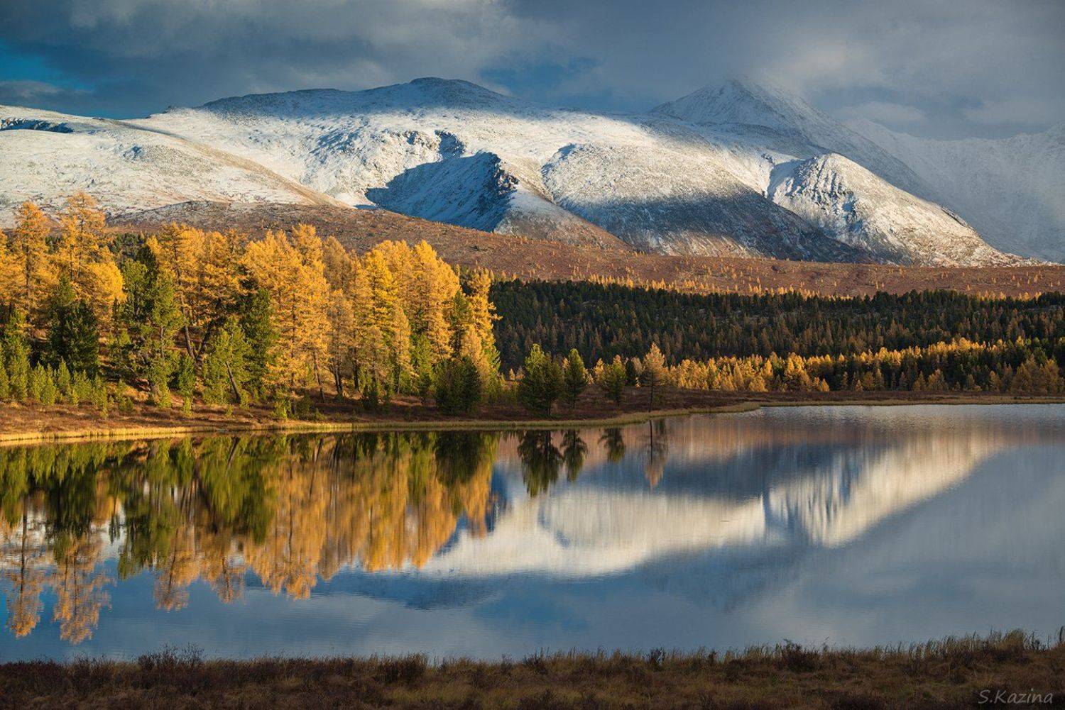 autumn, lake, landscape, mountain, mountains, горный алтай, горный пейзаж, горный_алтай, горы, киделю, озеро, осень, отражение, пейзаж, природа, Светлана Казина
