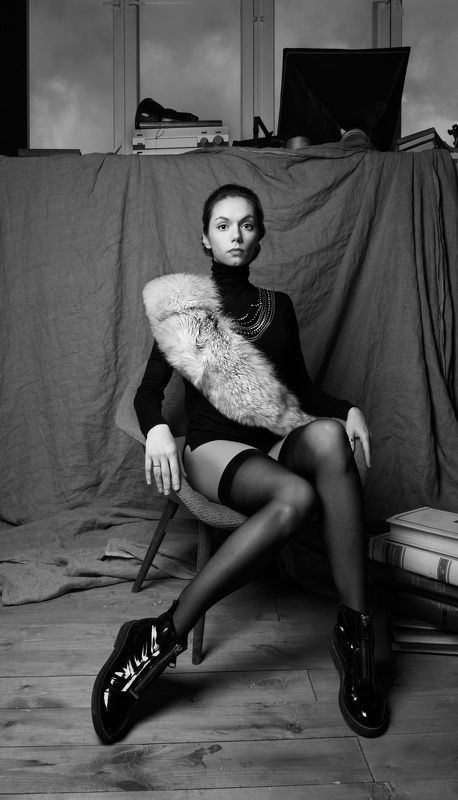 portrait bw  фото превью