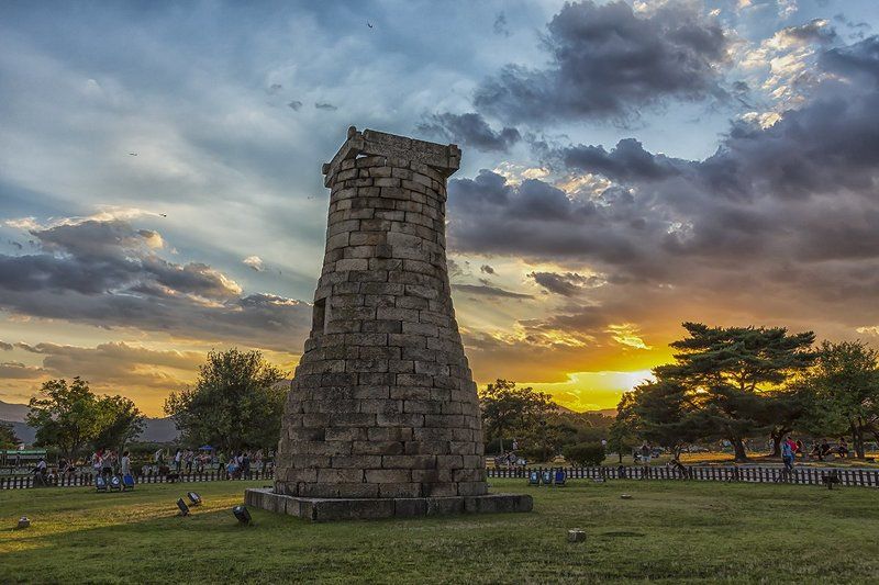 cheomseongdae sunset фото превью