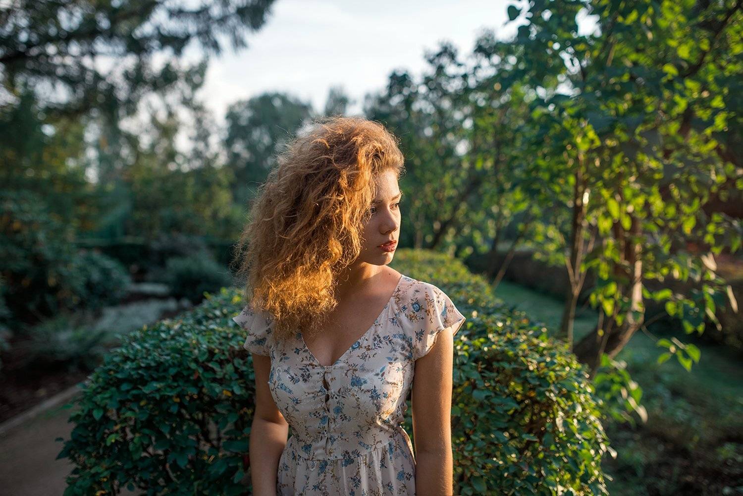 лето, солнце, жара, девушка, длинные волосы, Kirill