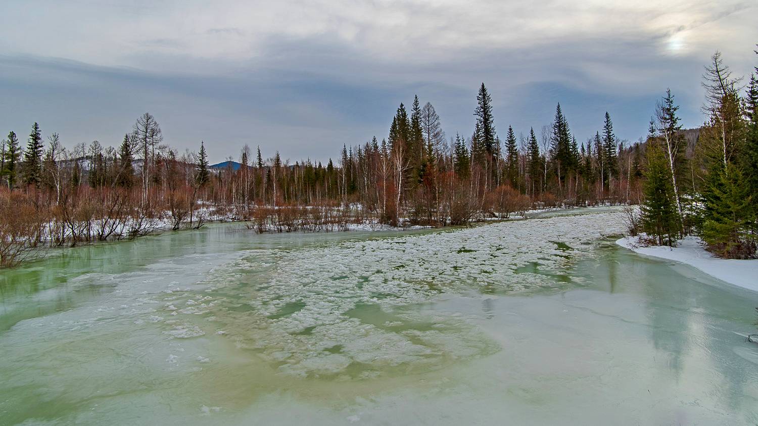 лед, наледь, февраль, оттепель, краски, пастель, Мальцев Юрий