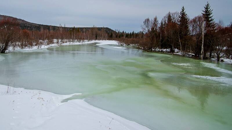 краски, река, лед, наледь Первые краски после холодов фото превью