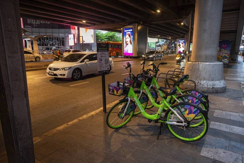 бангкок., район, sala, daeng, bts, station. Бангкок. Район Sala Daeng BTS station. фото превью