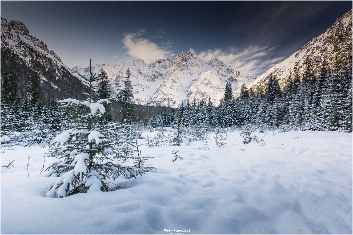 polska, tatry, g&oacute;ry, zima, las, śnieg, Kowalczyk Piotr