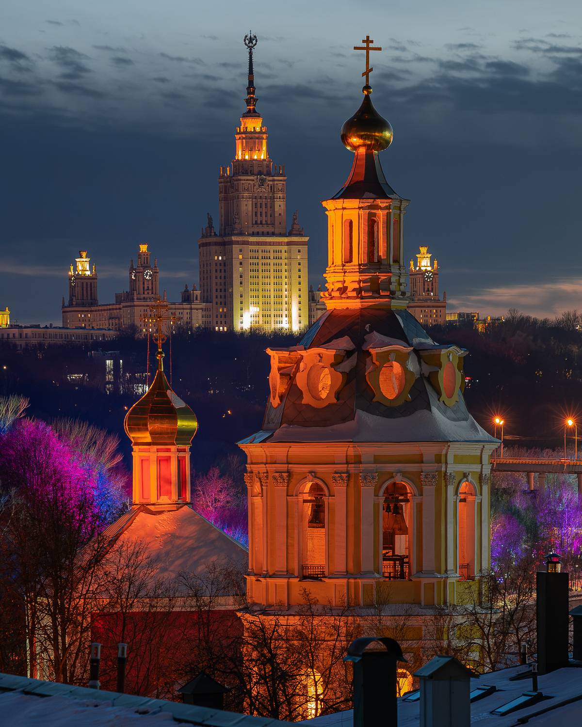 Москва, Россия, храм, архитектура, закат, Махоткин Александр