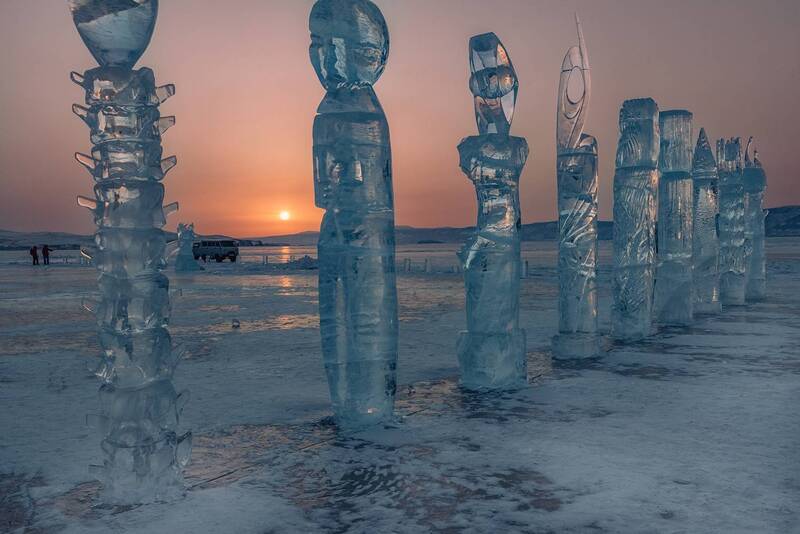 ольхон, байкал, ледовые скульптуры Фестиваль ледовых скульптур на Ольхоне. Байкал. фото превью