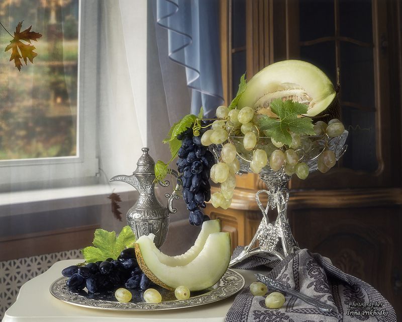 натюрморт, фрукты, еда, интерьер Осенние воспоминания фото превью