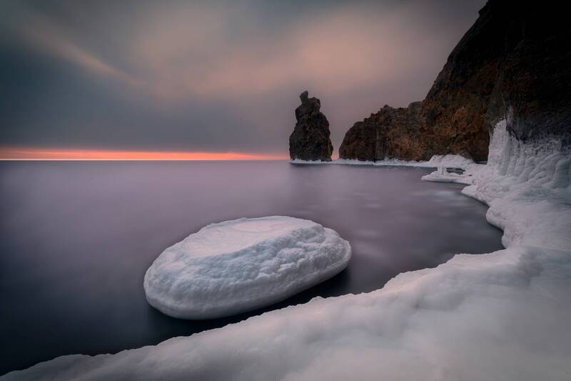 Зима в бухте Японка, Приморье фото превью