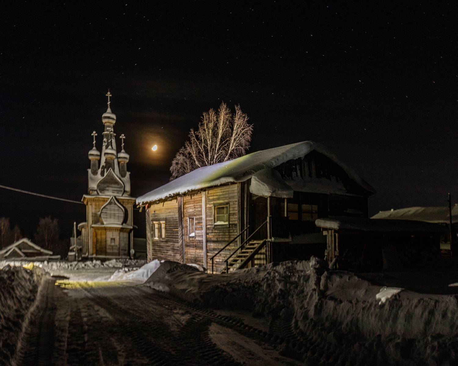 кимжа, деревня, русский север, архангельская, зима, Павел Ващенков