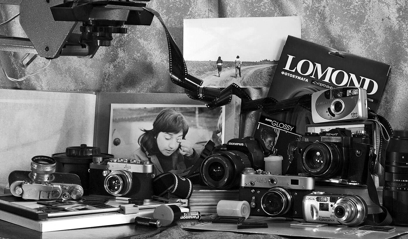 коллекция, фотокамеры, дорога, Борис Новиков