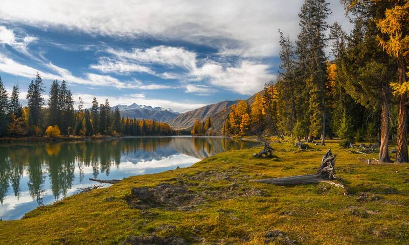 россия, горный алтай, река, осень На берегу этой тихой реки... фото превью