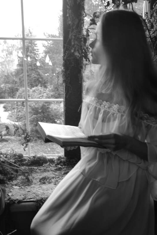 портрет, черно белое Настя фото превью