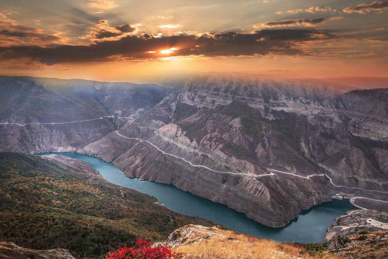 сулакский каньон, каньон, сулак, горы, дагестан, дубки Сулакский каньон.. фото превью