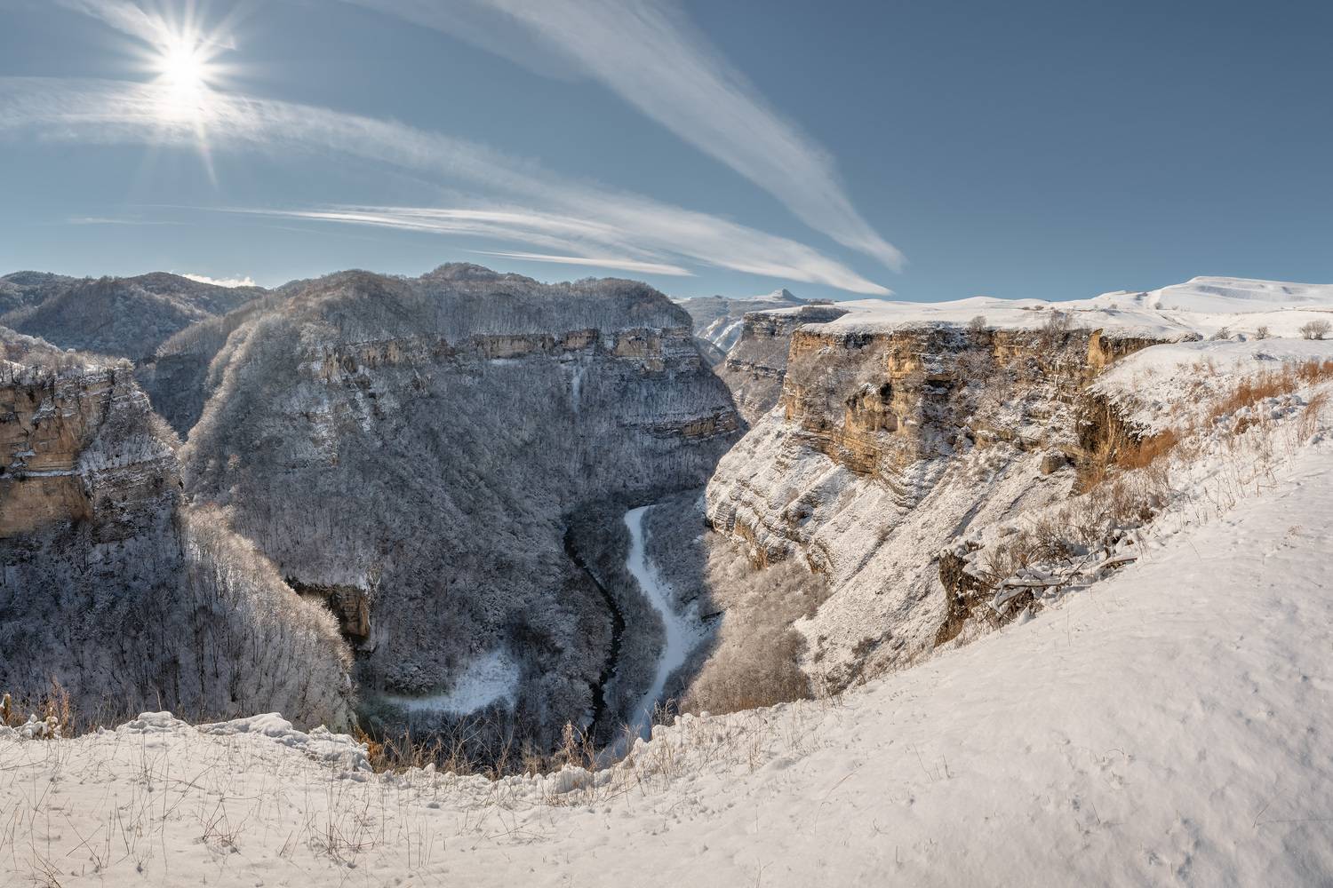 кавказ, кабардинобалкария, кбр, горы, приэльбрусье, тызыл, тызыльское ущелье, кенделен, зима в горах, горы зимой, Zakharov Armen