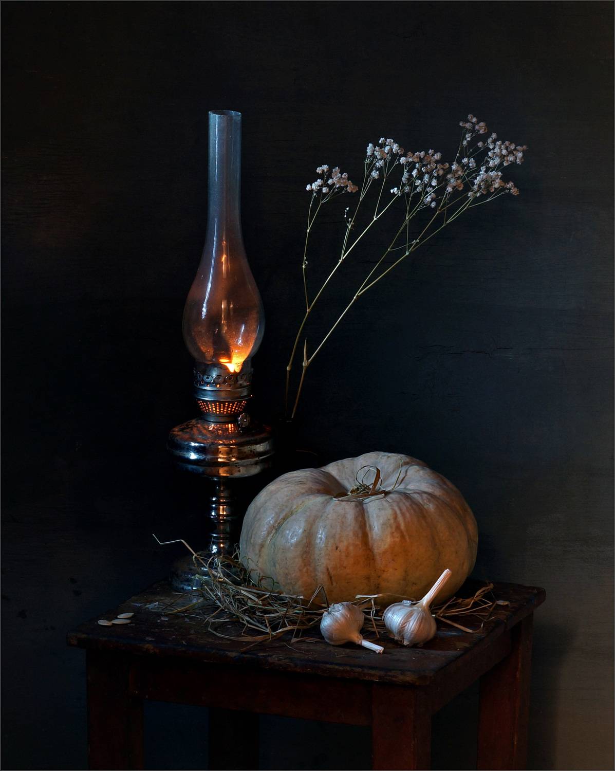 натюрморт, тыква, лампа, Чумаков Александр