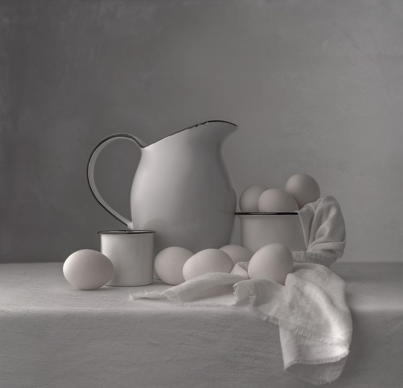 Still life, eggs, white, porcelain, textures Eggs фото превью