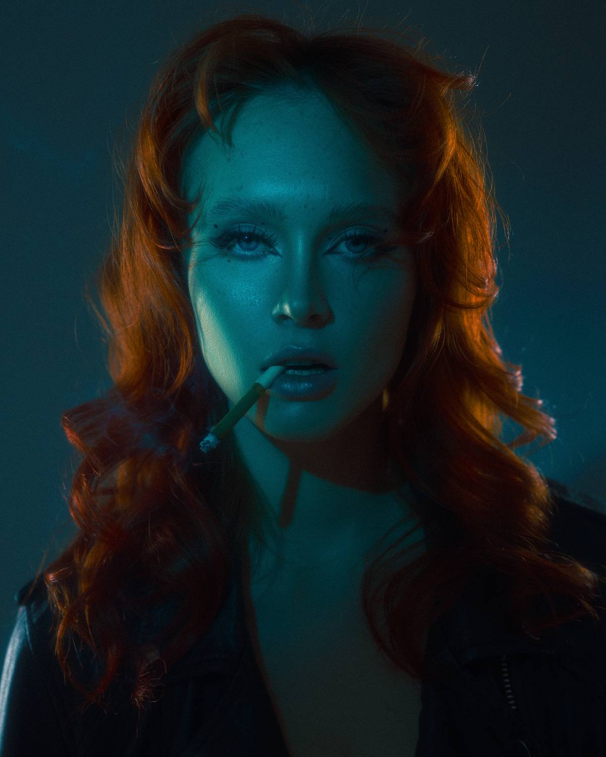 фотостудия, свет, цветной свет, модель, Бурба Игорь