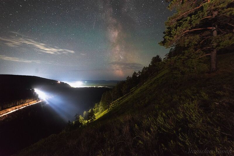 Небесная река света фото превью