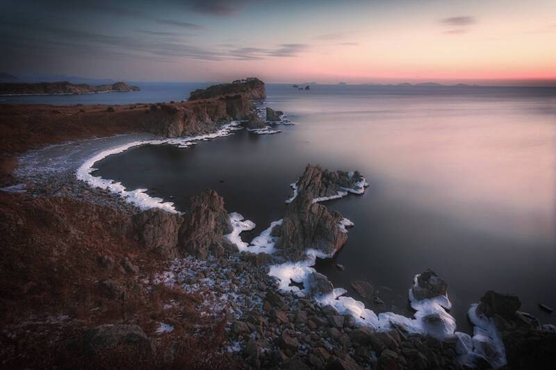 Рассвет на мысе Астафьева. Приморье фото превью