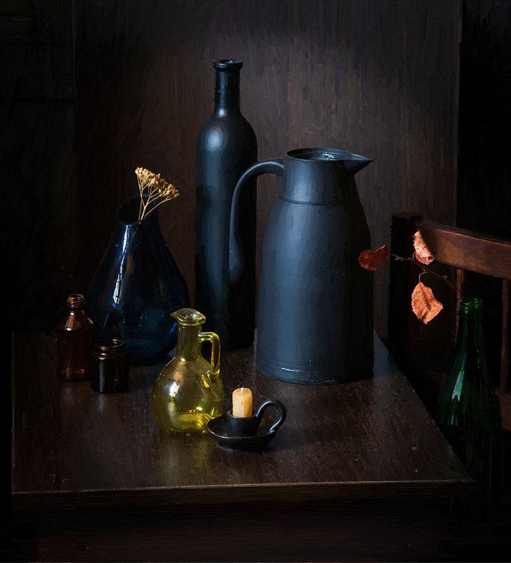 Этюд с кофейником. фото превью