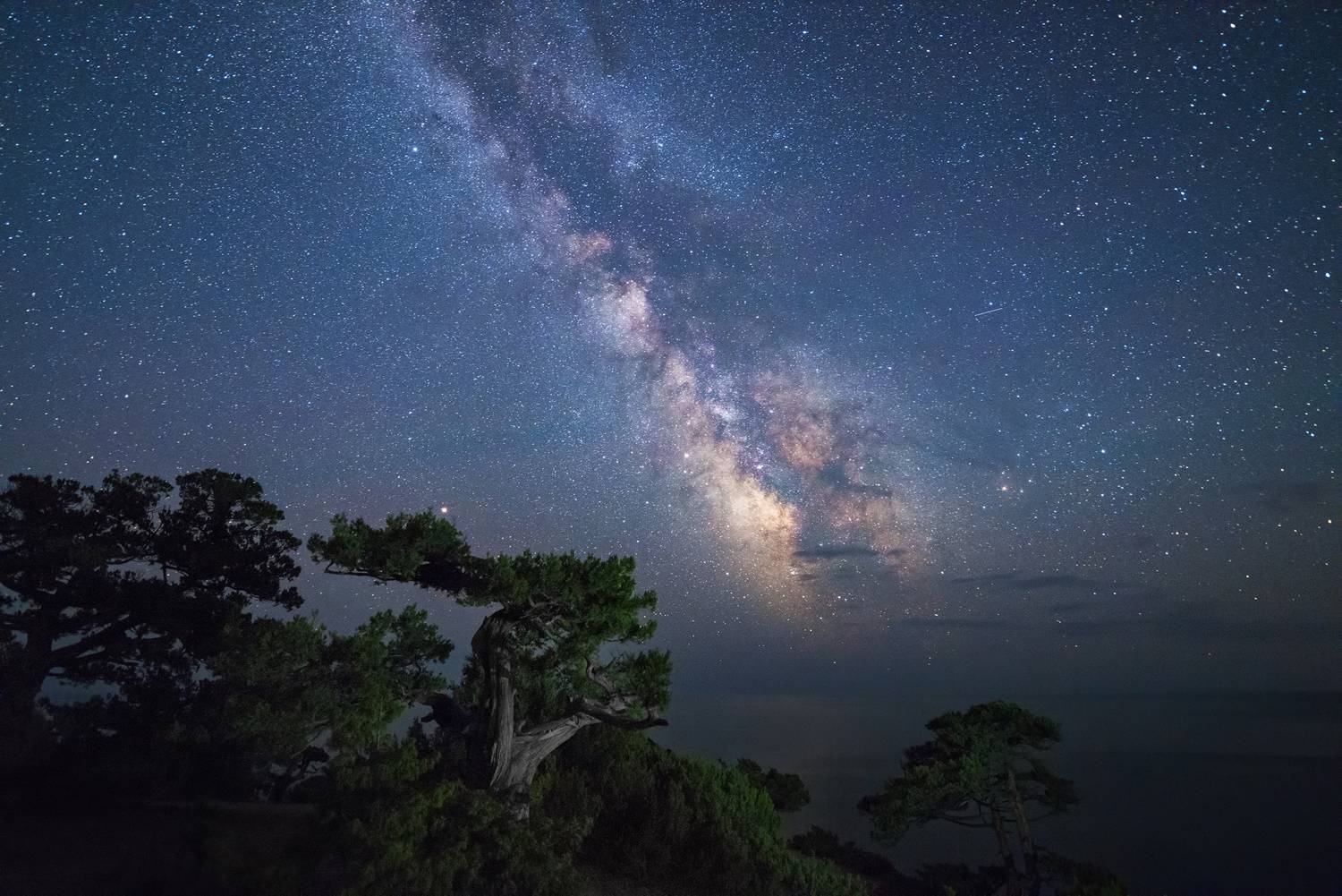 млечный путь, ночь, пейзаж, Олеся Боева