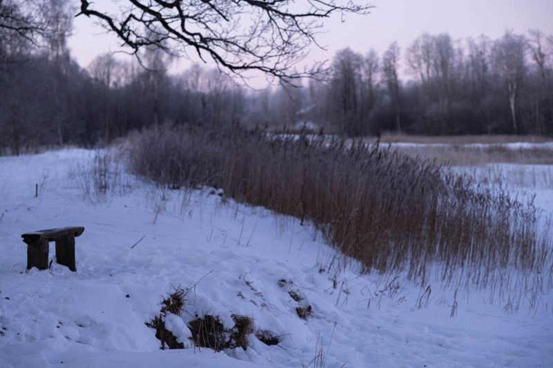 ainavasiltsziema Saullēktā un salā фото превью