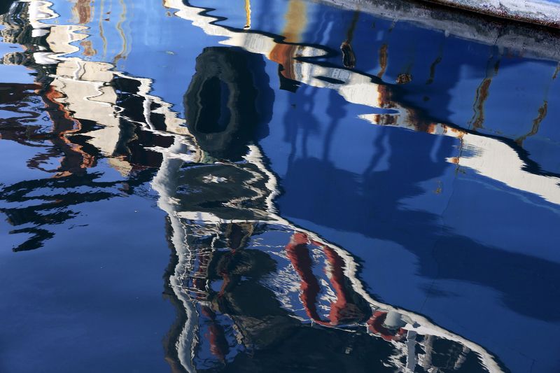 Израиль, Тель Авив, Яффо, порт, старый порт, отражения Старый порт фото превью