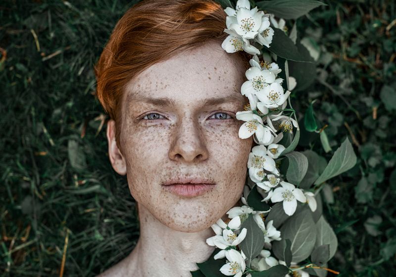 лес, змея, портрет, арт, сказка  фото превью