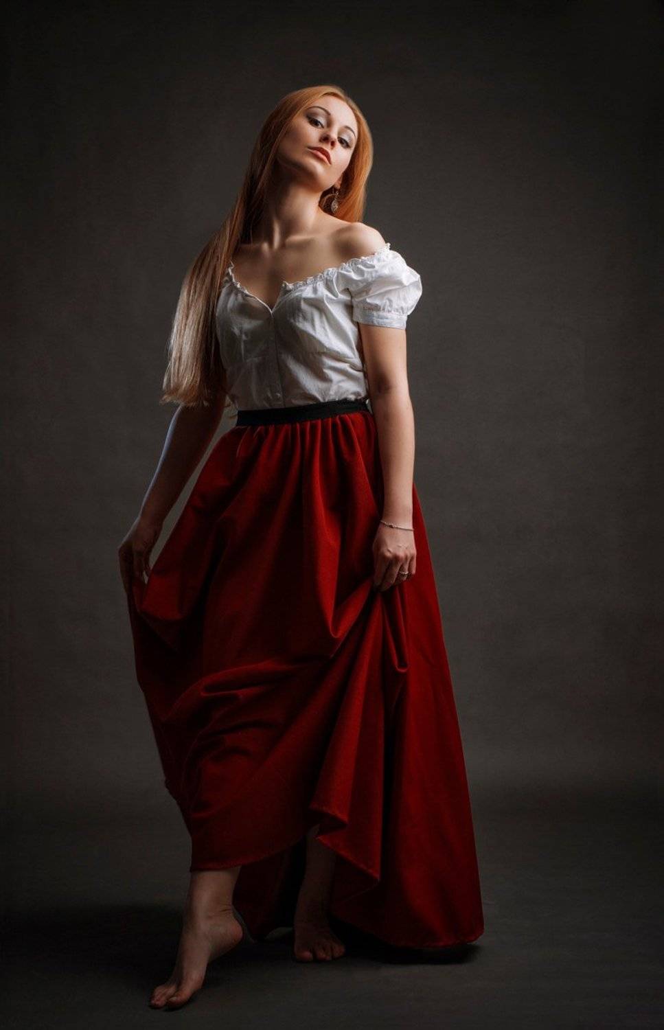 девушка, портрет, Плотников Андрей