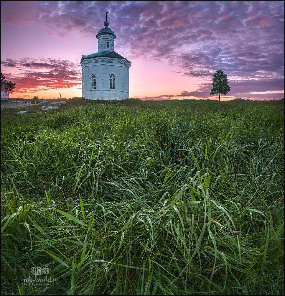 Россия, Соловки, пейзаж, закат, белые ночи, Михаил Воробььев