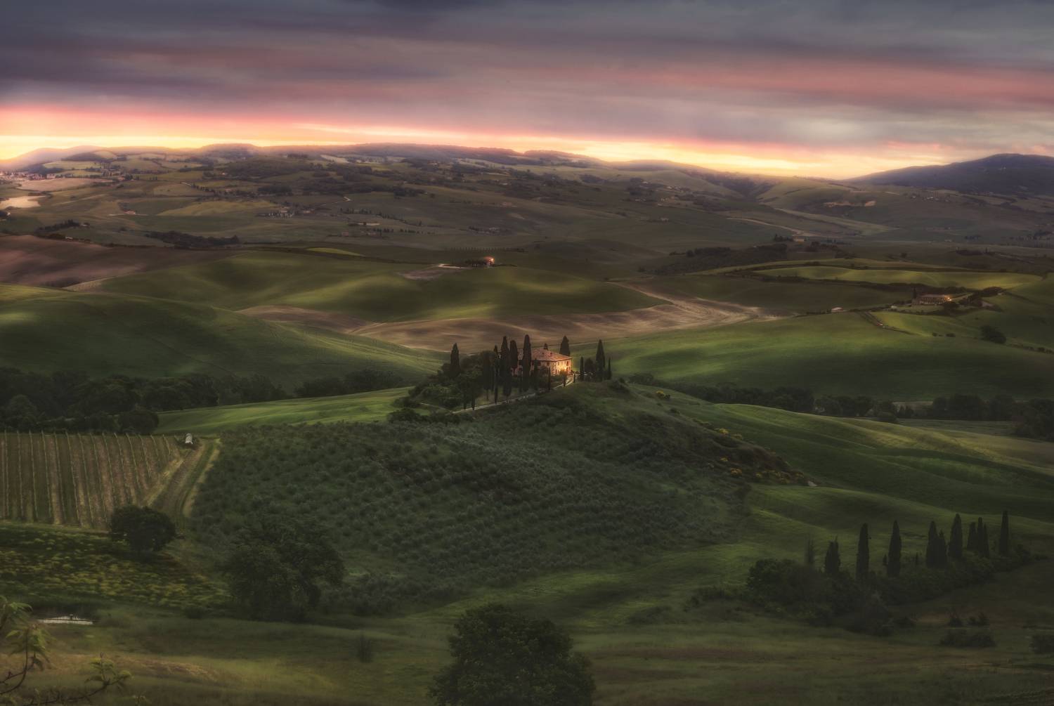 pre-dawn tuscany, тоскана, Andrey Chabrov
