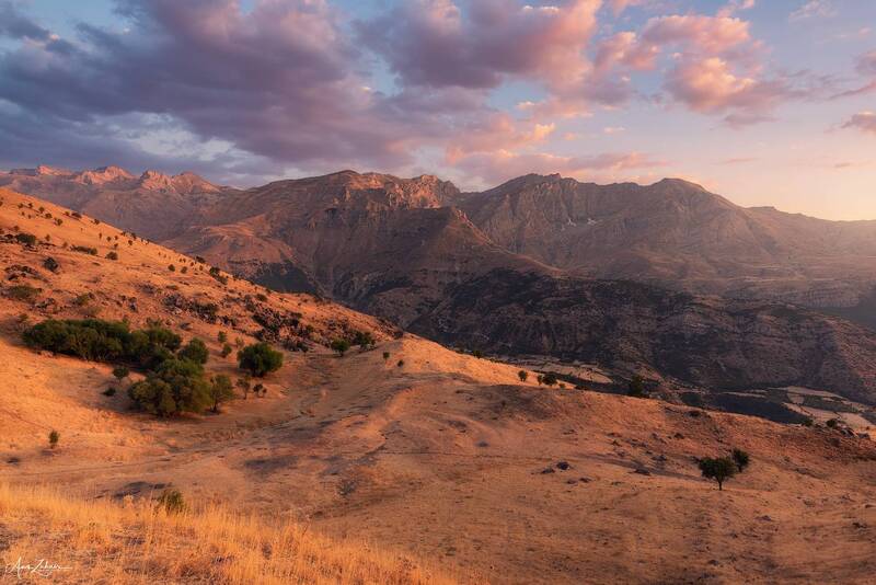 mountain, choman, iraq, kurdistan, travel, photography, sunset Halgurd Sakran National Park фото превью