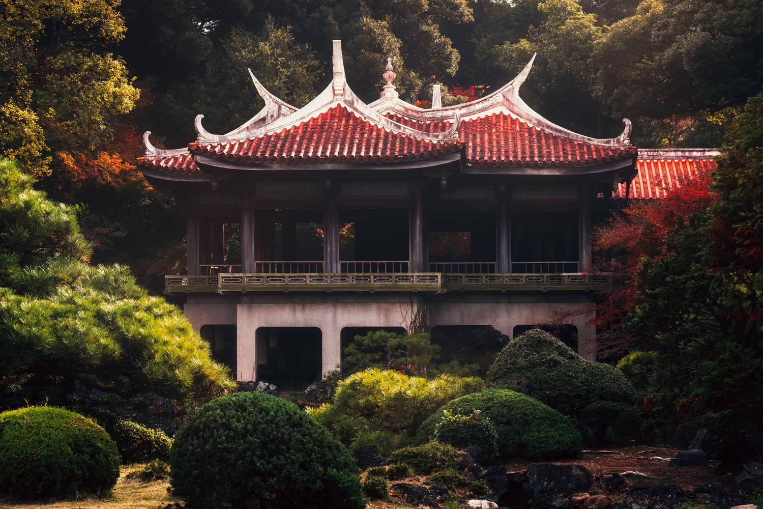 осень, япония, сад, город, момидзи, архитектура эдо, Сергей Садов